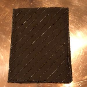 Brown beaded scarf